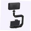 Veemoon 1pc Folding Camera Stabilizer Handheld Bracket for Mobile Phones Sturdy Design for Video Recording Live Broadcasting and Photography Black view 3