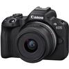 Canon EOS R50 Mirrorless Camera w/RF-S 18-45mm f/4.5-6.3 is STM Lens Bundle with SanDisk 64GB Memory Card, 12"" Flex Tripod, High Speed Card Reader + Photo Kit (24 Items) (Renewed), Black view 2