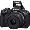 Canon EOS R50 Mirrorless Camera w/RF-S 18-45mm f/4.5-6.3 is STM Lens Bundle with SanDisk 64GB Memory Card, 12"" Flex Tripod, High Speed Card Reader + Photo Kit (24 Items) (Renewed), Black view 4