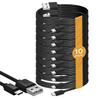 (10-Pack) 15ft. Micro USB Cable, Charging & Data Transfer Android USB Cord, Compatible with Kindle Fire HD, 6 7 8 10 (1-8th Gen) Kindle Paperwhite Tablet, Bluetooth Speakers, Headphone (15-feet) view 1