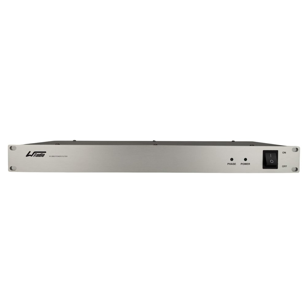 WAudio 1U Rackmount Power Conditioner - AC Noise Power Filter, Mains Purifier with Surge Protection (Silver)