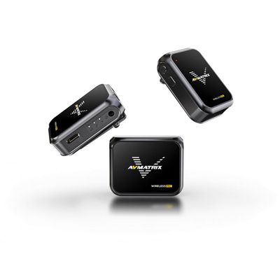 LILLIPUT AVMATRIX WM12 Mini Wireless Microphone System (2.4 GHz) (WM1-2 2TX and 1RX)