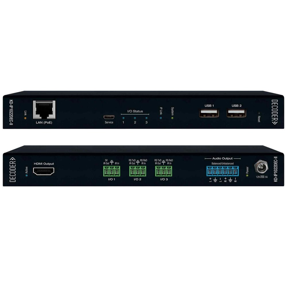 Key Digital KD-IP1022DEC-II 4K AV Over IP System Decoder with PoE