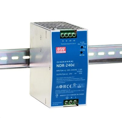 Mean Well NDR 480W 24V 20A Switching Power Supply Single Output Industrial DIN Rail NDR-480-24