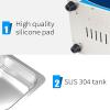 Industrial Ultrasonic Cleaning Machine, 120W Ultrasonic Vinyl Record Cleaner with Digital Timer and Heating Function, 4.5L Inner Tank Capacity and Removable Record Cleaning Rack, for Industrial view 3