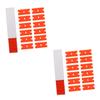 PRETYZOOM 2sets Cleaning Small Stickers Decals Scraper Window Spatula Blades Shovel Blades Sticker Removal Tool for Caulk Glue Paint 100pcs*2 view 1