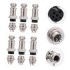 12Pcs 6 Pin Aviation Plug Socket Cable Connector Copper Black Set view 4