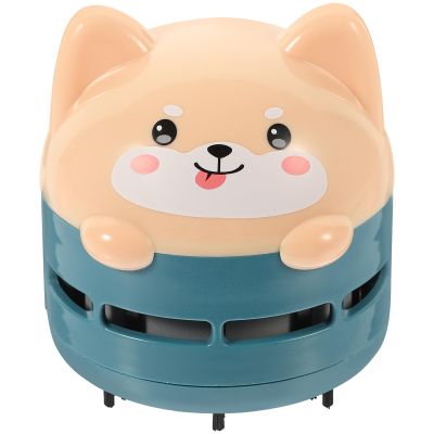 Homoyoyo Desktop Vacuum Cleaner Mini Table Dust Sweeper Cute Portable for Computer Keyboard Home School Saving