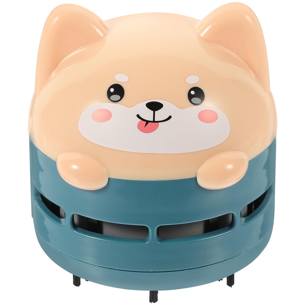 Homoyoyo Desktop Vacuum Cleaner Mini Table Dust Sweeper Cute Portable for Computer Keyboard Home School Saving