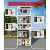 Wired Apartment Video Doorbell Intercom System,4 Units 10 Inch Touch WiFi Monitor,Wireless Video Door Phone Kit,Indoor Outdoor Support Monitoring,Unlocking,Two Way Intercom Tuya for Home Vally view 2