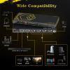 8K@60Hz 4K@120Hz HDMI2.1 Switch 4 in 1 Out with eARC,ARC Audio Extractor,7.1Ch,SPDIF 5.1Ch,48Gbps,HDCP2.3 Bypass,VRR,IR,3D,HDR 10,Dolby Atmos,Compatible with QLED TV,PS5,Xbox,Sonos Soundbar,Apple TV view 4