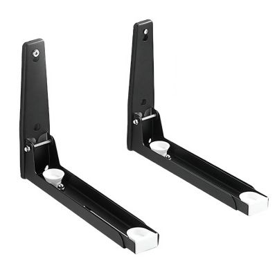 Generic Stainless Steel Microwave Mount BracketExpandable Support Frame Foldable Shelf Rack Microwave Oven Wall Mount Bracket