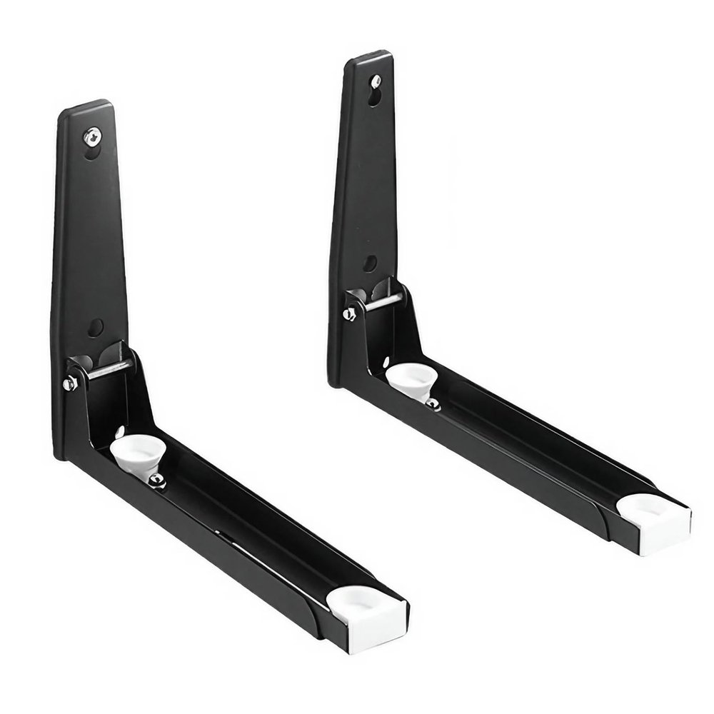 Generic Stainless Steel Microwave Mount BracketExpandable Support Frame Foldable Shelf Rack Microwave Oven Wall Mount Bracket