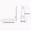 Generic Stainless Steel Microwave Mount BracketExpandable Support Frame Foldable Shelf Rack Microwave Oven Wall Mount Bracket view 3
