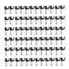 DOITOOL 100pcs Black Plastic Cable Clips Cord Organizers for Power Lines Phone Cords and More Easy Installation Smooth Surfaces for Home Office and School view 1