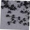 DOITOOL 100pcs Black Plastic Cable Clips Cord Organizers for Power Lines Phone Cords and More Easy Installation Smooth Surfaces for Home Office and School view 2