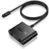 LiNKFOR 1X2 Toslink Optical Digital Audio Splitter Digital Toslink Fiber Optical Splitter 1 Male Input 2 Female Output for Home Theatre, Xbox, PS5/PS4,Wireless Headphones and Soundbars view 1
