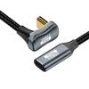 chenyang USB C to C Cable USB 3.2 Type C 10Gbps 100W Male to Female U Shape Angled Extension Data Cable 0.5M view 1
