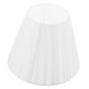 Amosfun Pleated Cloth Lamp Shade for Table and Floor Lamps Removable Fabric Cover Elegant Design for Living Room Bedroom and Hotel Decor White view 1