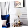 Amosfun Pleated Cloth Lamp Shade for Table and Floor Lamps Removable Fabric Cover Elegant Design for Living Room Bedroom and Hotel Decor White view 3