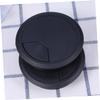 Angoily 2pcs Round Plastic Cable Cover for Computer Desk Durable Abs Hole Cover Easy to Install Wiring Accessory for Black view 2