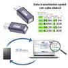 NFHK 2pcs/lot USB 2.0 B Type Female to Type-A & Type-B Male Extension Adapter for Printer Scanner Disk view 3