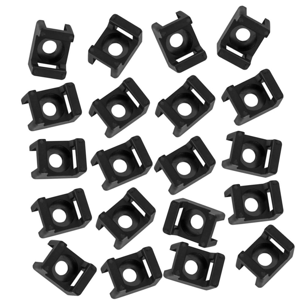 Homoyoyo 500pcs Multi-Purpose Cable Clamps for Home Organization Durable Wire Fixation Tool Use Retaining Clips for Cable Management
