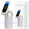 COLSUR Bluetooth Speaker, Magnetic Wireless Charger, Bluetooth Speakers with Night Light, 2 in 1 Wireless Charging Station for iPhone 17/16/15/14/13/12 Series, AirPods Pro 2/4/3/2Gift Ideal(Gray) view 1