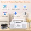 Portable Retro Cassette Player/Recorder with Bluetooth,USB,AM/FM Radio,Microphone,Powered by AC or AA Battery for Gift,Home, Headphone view 2