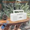 Portable Retro Cassette Player/Recorder with Bluetooth,USB,AM/FM Radio,Microphone,Powered by AC or AA Battery for Gift,Home, Headphone view 4