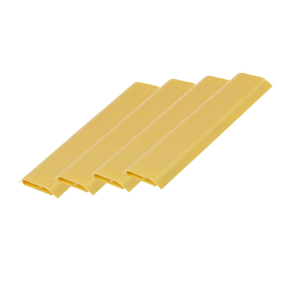 Angoily 4pcs Self-Adhesive Cable Organizer Box for Wire Storage for Power Plugs and Chargers Wall-Mounted No Drilling Required Yellow