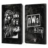 Head Case Designs Officially Licensed WWE Fathead Superstar NWO Leather Wallet Case Compatible with Kindle Paperwhite 1/2 / 3 view 1