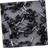 DOITOOL 7mm Plastic Cable Clip Wire Cord Fastener for Telephone Line Tie Fixer Cord Organizer Clips Cord Fastener Jumper Cable Clamps Cable Fixer for Home Office School view 3