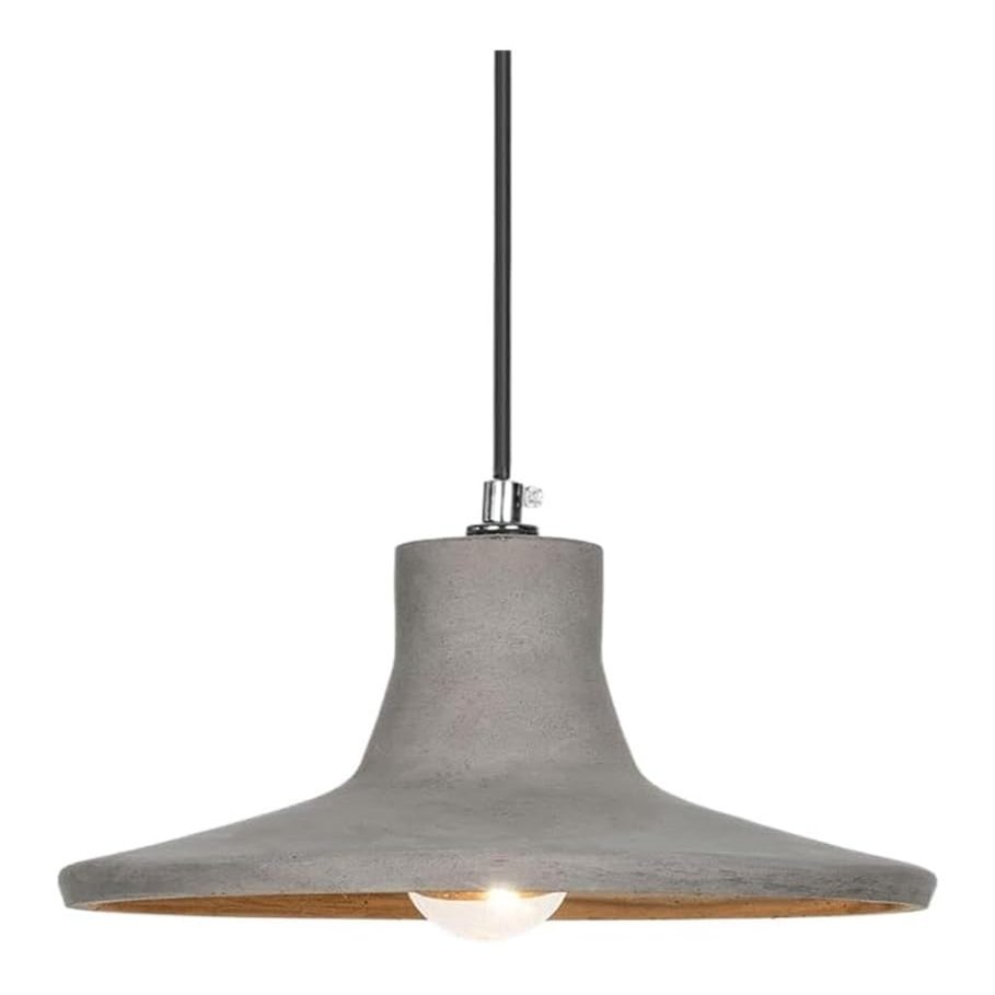 SteFik Ndustrial Cement Ceiling Pendant Light Hat - Modern Gray Cement Pendant Light, V-intage Suspended Lighting Fixture, Farmhouse Chandelier Compatible with Kitchen Island, Dining Room, Restaurant