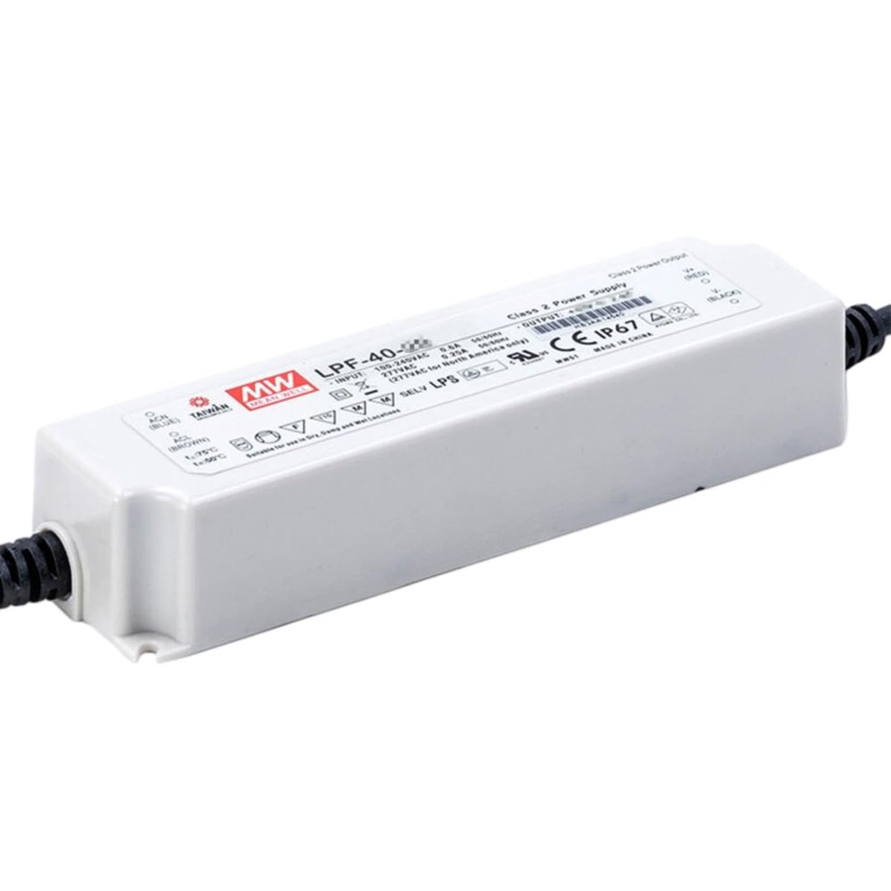 Mean Well LPF 40W 12V 3.34A LED Driver LPF-40-12 AC-DC Constant Current Voltage