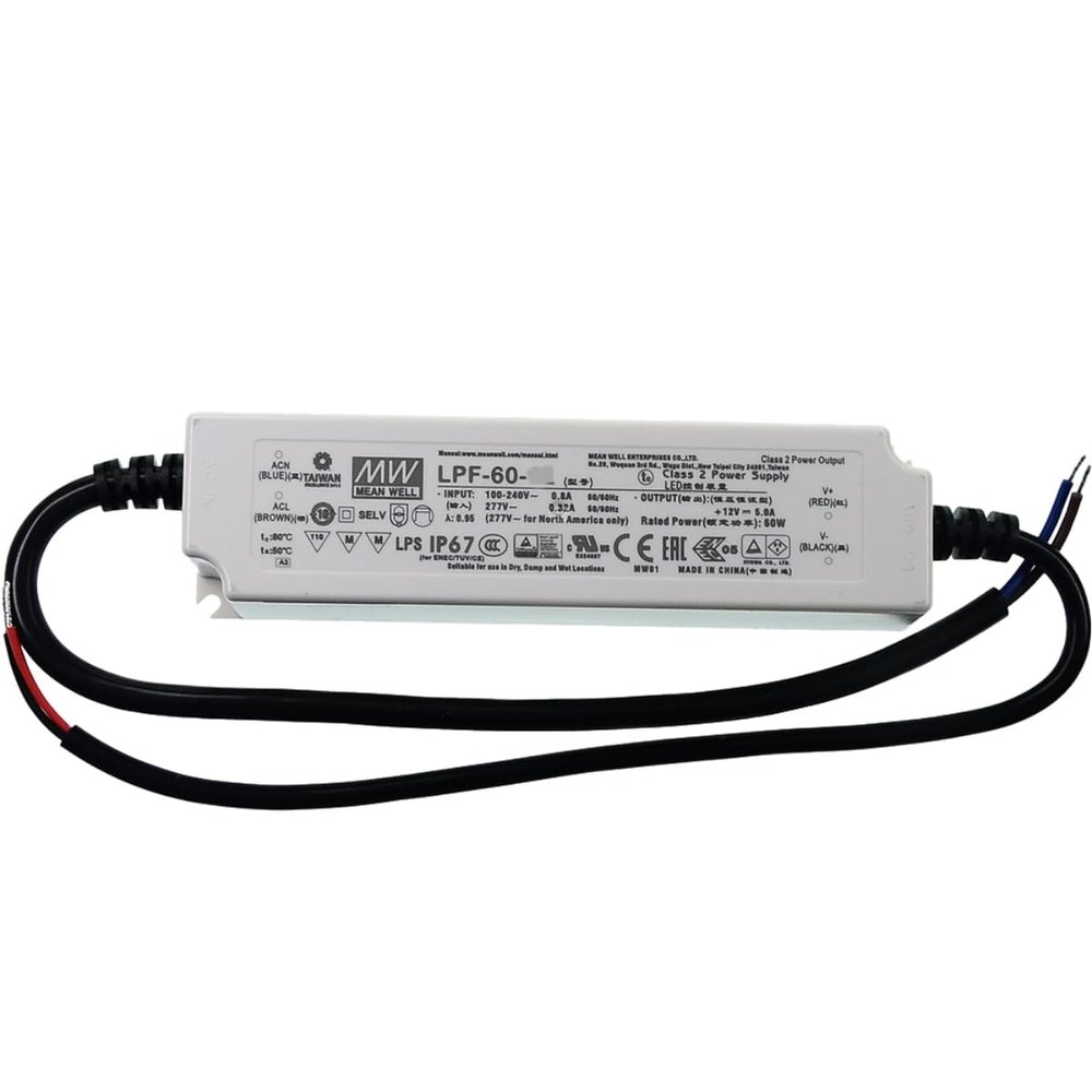 Mean Well LPF 60W 42V 1.43A LED Driver LPF-60-42 AC-DC Constant Current Voltage