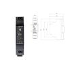 Mean Well HDR 15W 12V 1.25A Switching Power Supply DIN Rail HDR-15-12 view 3