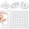 Thyle 200 Pcs Outlet Covers Bulk Child Baby Proofing Plug Covers for Electrical Outlets Easy Install Socket Sturdy Safe Secure Baby Proofing Kit for Home Office Bulk (White) view 1