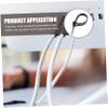 Angoily 40pcs Silicone Headphone Wire Holder Cable Organizer Earphone Winder for Usb Cords Data Cables and Chargers for Use view 3