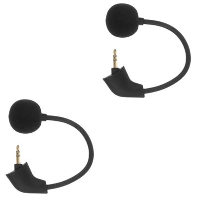 Angoily 2pcs Gaming Microphone for Headset Microphone in-line Teaching Loudspeaker
