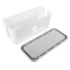 Angoily Practical Power Cord Storage Box White Cable Organizer for Home Wire Management Case Ventilation for Hiding Cables and Power Strips Living Room Office and Kitchen view 1