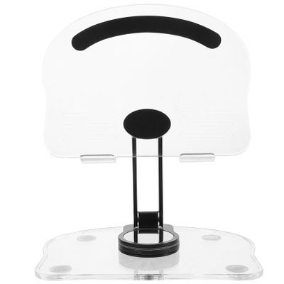 Housoutil 360degree Tablet Stand Holder Rotatable Design for Compatible Tablets and Smartphones Acrylic and Material Portable for Use
