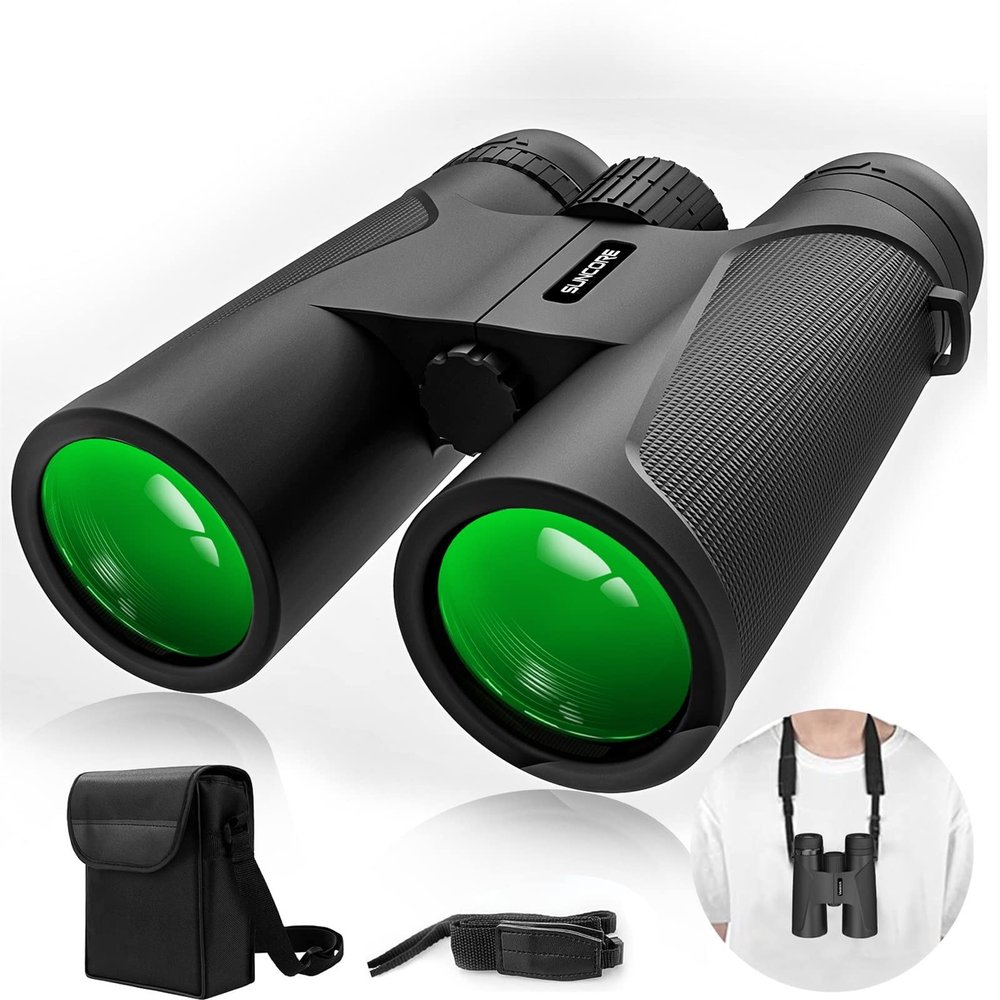 Fodalob Concert Camping Telescope for Adults - Binocular Telescope 12X42 High Power Adults Binoculars Handheld or Neck Hanging for Bird Watching Hunting Traveling Sports Opera Outdoor Activities