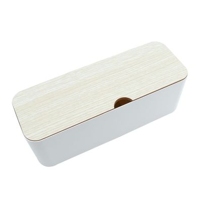 Angoily 1pc Organizer for and Cords White Storage Strip for Tidy Efficient Wire Arrangement Hides Messy Cables and Outlets