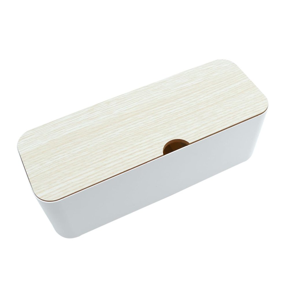 Angoily 1pc Organizer for and Cords White Storage Strip for Tidy Efficient Wire Arrangement Hides Messy Cables and Outlets