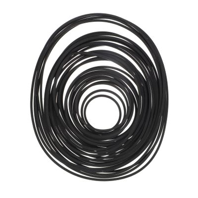 Toyvian 60pcs Recorder Rubber Belt Replacement for Cassette Tape Machine Flexible Wear-Resistant Low Noise Compatible DVD Drives Personal Stereos and More