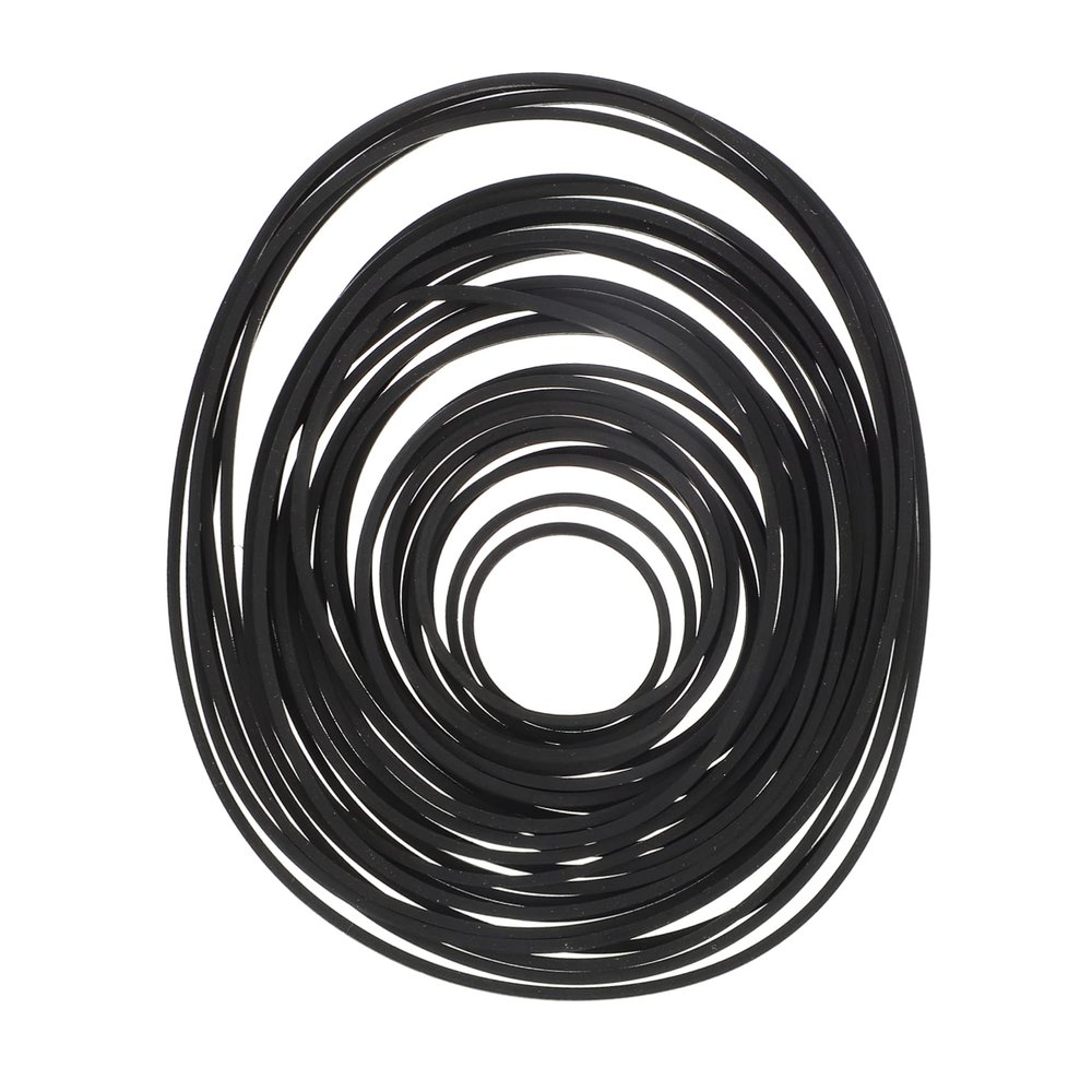 Toyvian 60pcs Recorder Rubber Belt Replacement for Cassette Tape Machine Flexible Wear-Resistant Low Noise Compatible DVD Drives Personal Stereos and More