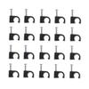 DOITOOL 100pcs Cable Clips for Wire Management Durable Plastic Cord Organizer Fastener for Home Office and School Easy to Install Black view 1