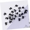 DOITOOL 100pcs Cable Clips for Wire Management Durable Plastic Cord Organizer Fastener for Home Office and School Easy to Install Black view 2