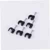 DOITOOL 100pcs Cable Clips for Wire Management Durable Plastic Cord Organizer Fastener for Home Office and School Easy to Install Black view 3